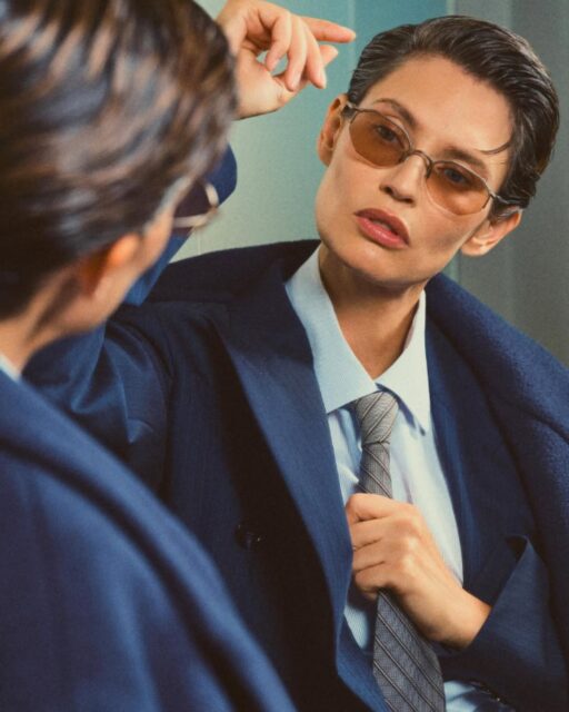 Giorgio Armani FW25 Eyewear - Discover the new collection at lookeronline.com. #lookeronline #giorgioarmani #armani #FW25 #GAEyewear #biancabalti #SpikeLee #newcollection #eyewear #modern